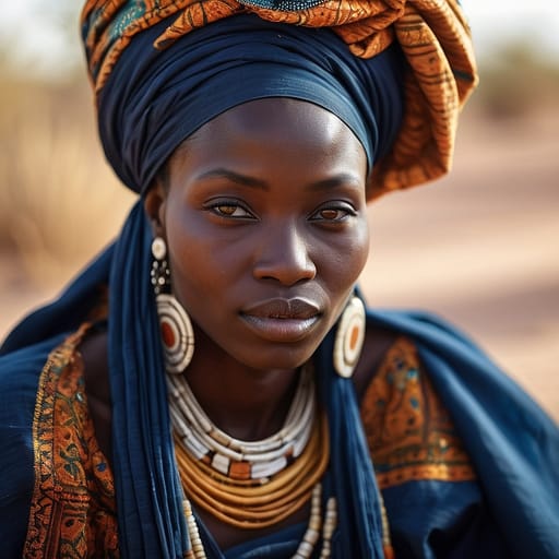 Zarma Songhai woman from Southwestern Niger, Mali — West Africa