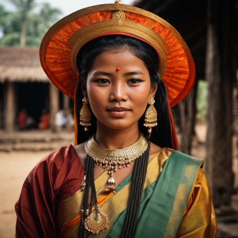 Chams woman from Champa (Cambodia, Vietnam)