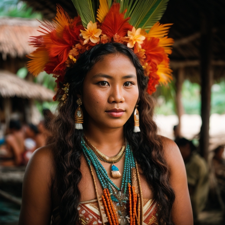 Chuukese woman from Chuuk Lagoon (Federated States of Micronesia)